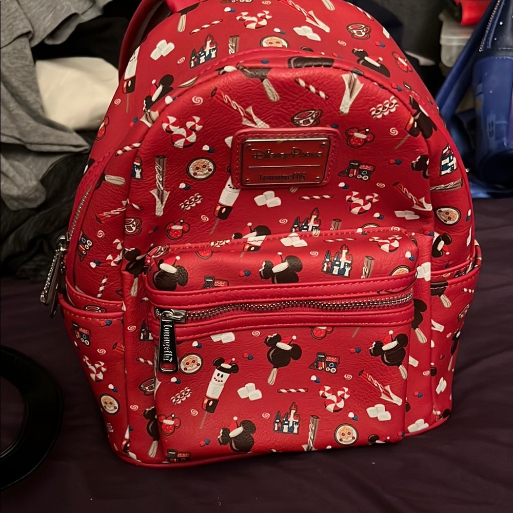 Loungefly Disney Christmas snacks backpack  new condition with out tags never